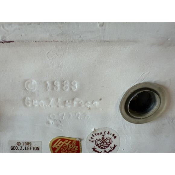 Lefton 1989 Railroad‎ Colonial Village Train Engine 07125 Vintage - Picture 12 of 13